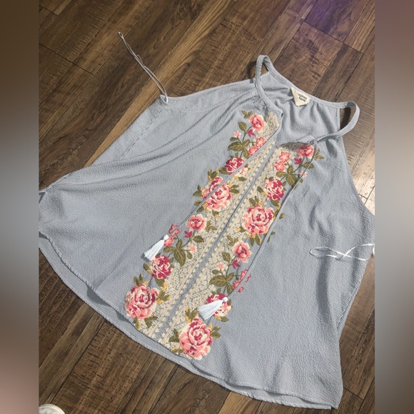Savanna Jane 3X tassel embroidered boho top nwot $58 boho embroidered spring - Picture 2 of 5